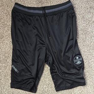 AND1 Black Athletic Shorts with Elastic Waistband